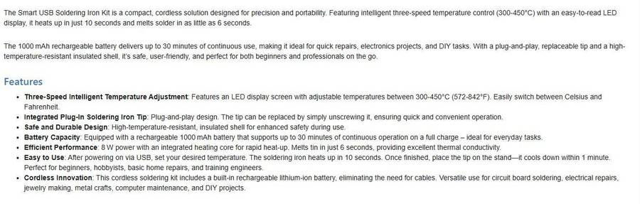 Soldering Iron set