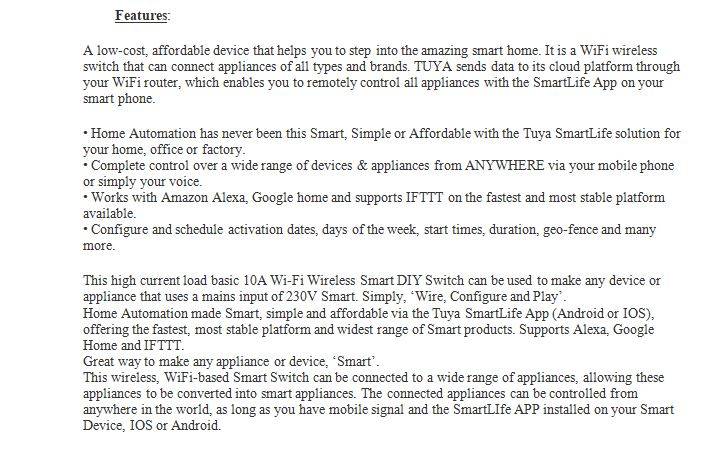 WIFI Smart Switch, control your devices from your phone wherever you are