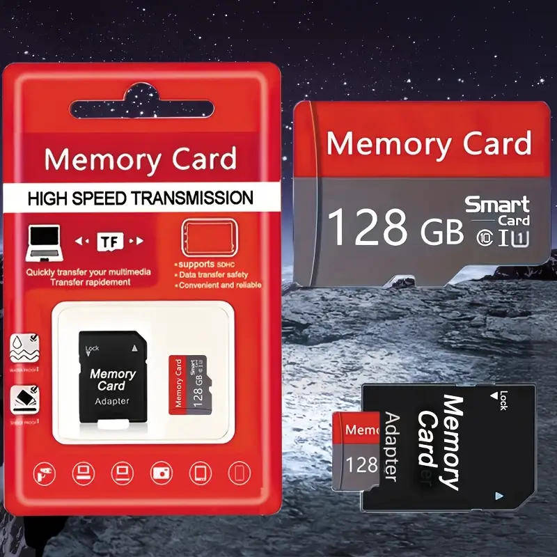 128GB Memory Card with Adapter