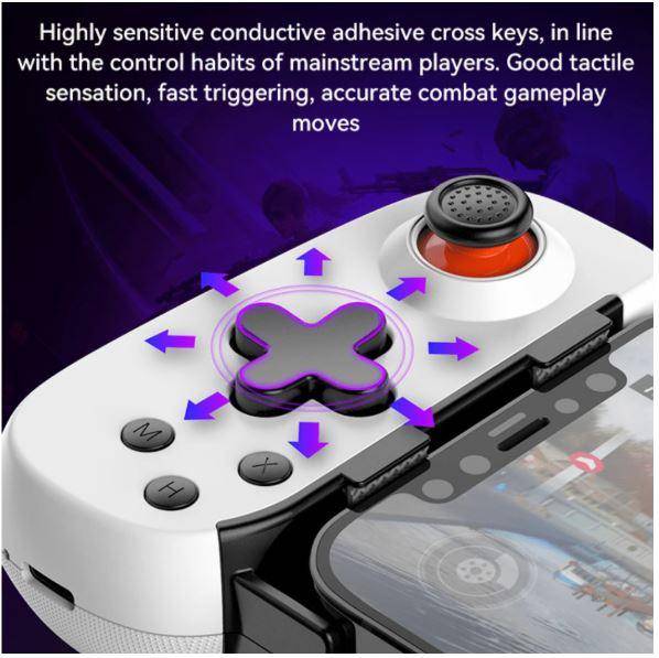 Wireless Mobile Game Controller with Dual Vibration