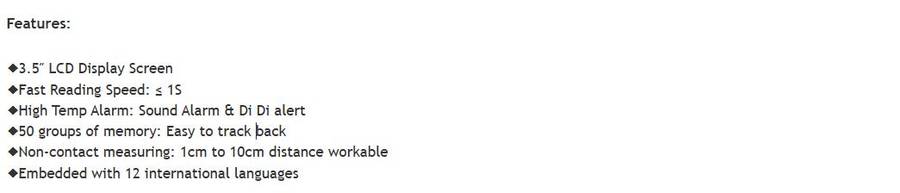 Infrared Thermometer and Counter Accurate Digital Measurement