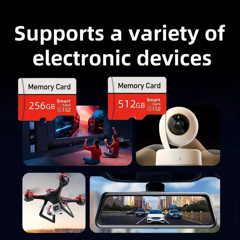 512GB High-Speed Memory Card with Adapter