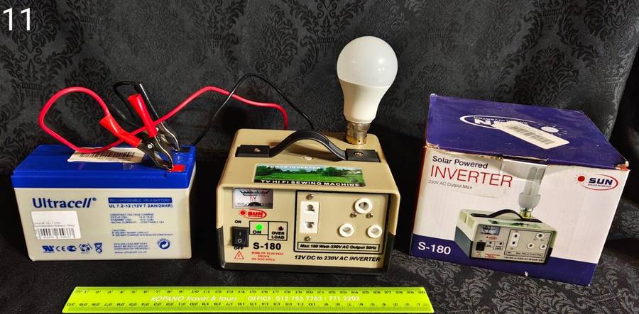 Solar Powered Inverter Plus Deep Cycle Battery