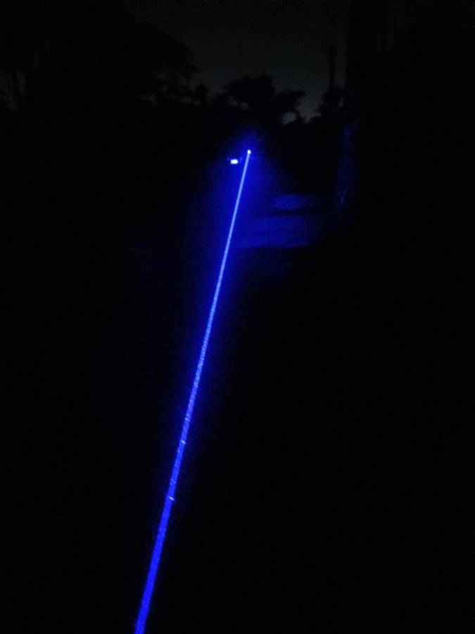 5000mW 1.5KM High Range Blue Laser (Can light matches)