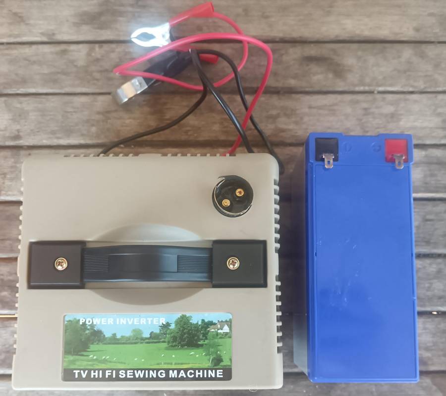 Solar Powered Inverter Plus Deep Cycle Battery