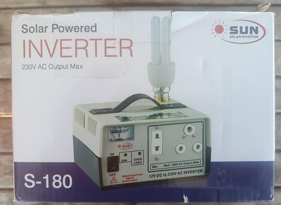 Solar Powered Inverter Plus Deep Cycle Battery