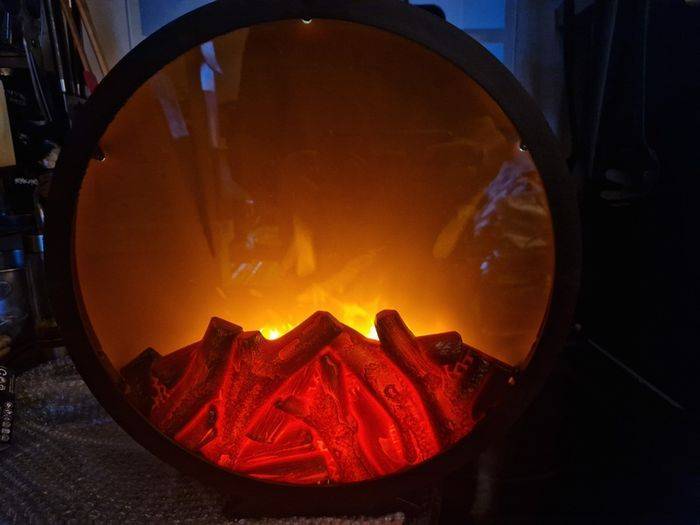 32cm Electric LED Flame Effect Fireplace