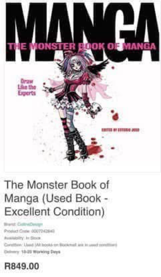 The Monster book of Manga