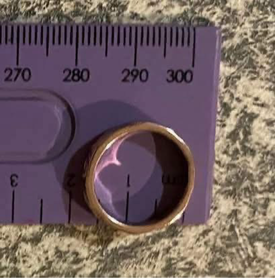 Gold plated 925 silver ring