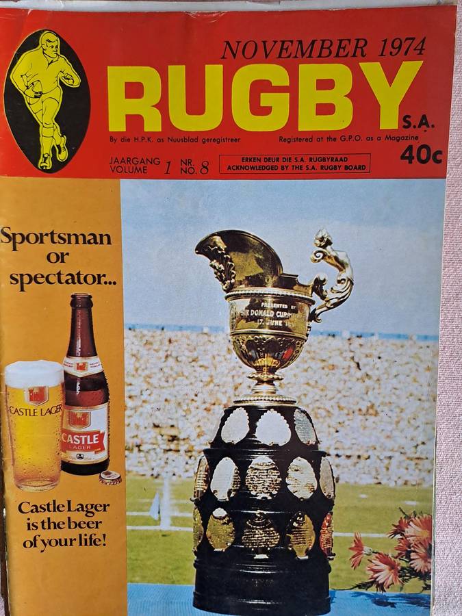 Rugby magazine November 1974 Vol. 1 No.8 See condition