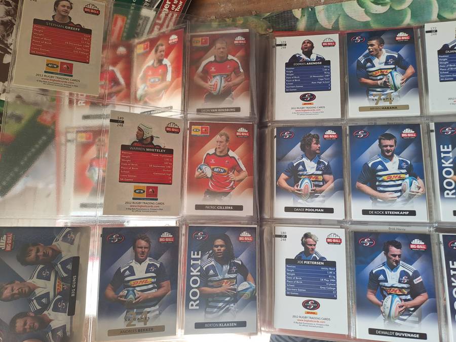 Rugby collectors' cards 2012 Big Ball Trading Cards [167 CARDS] See below for list of cards present
