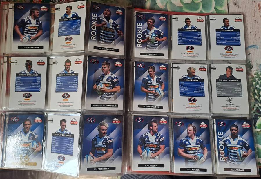 Rugby collectors' cards 2012 Big Ball Trading Cards [167 CARDS] See below for list of cards present