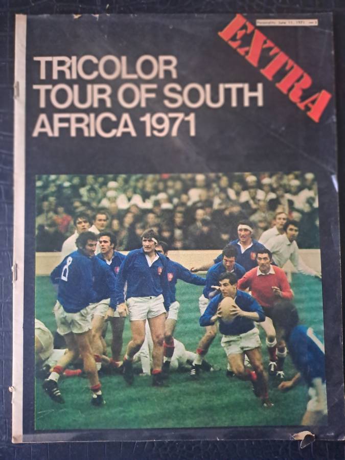 Rugby insert to Personality mag. 1971 French to SA. Pre-tour. 20 pp