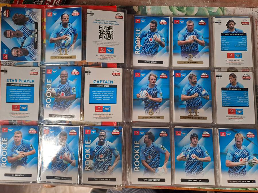 Rugby collectors' cards 2012 Big Ball Trading Cards [167 CARDS] See below for list of cards present