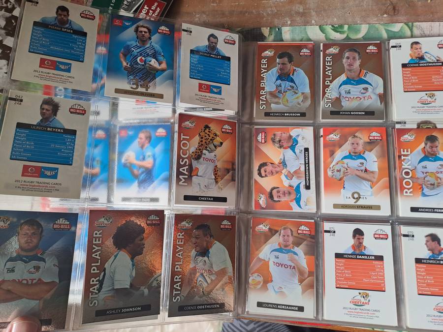 Rugby collectors' cards 2012 Big Ball Trading Cards [167 CARDS] See below for list of cards present