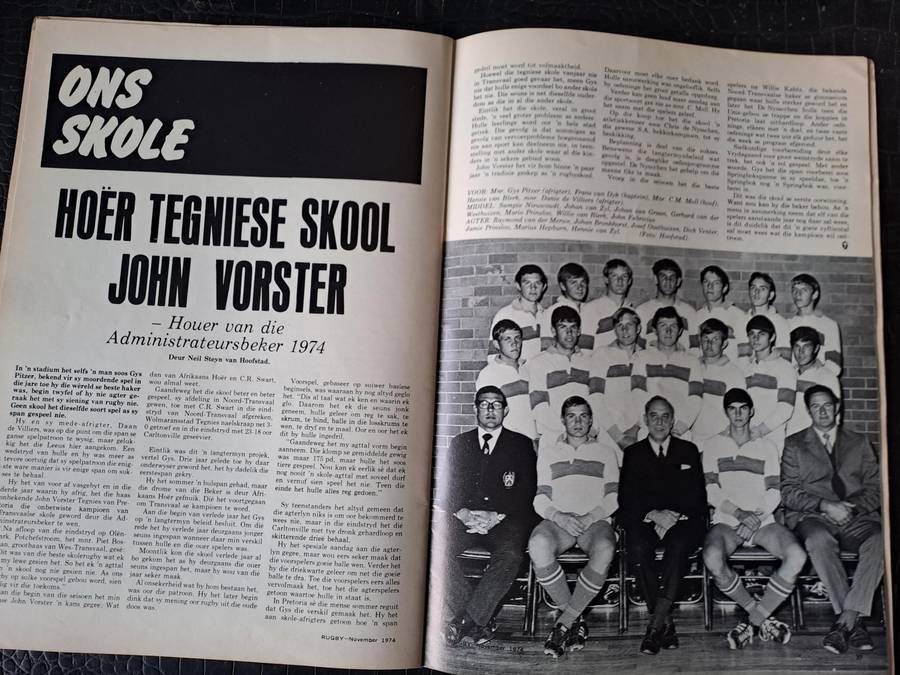 Rugby magazine November 1974 Vol. 1 No.8 See condition