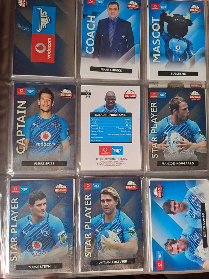 Rugby collectors' cards 2012 Big Ball Trading Cards [167 CARDS] See below for list of cards present
