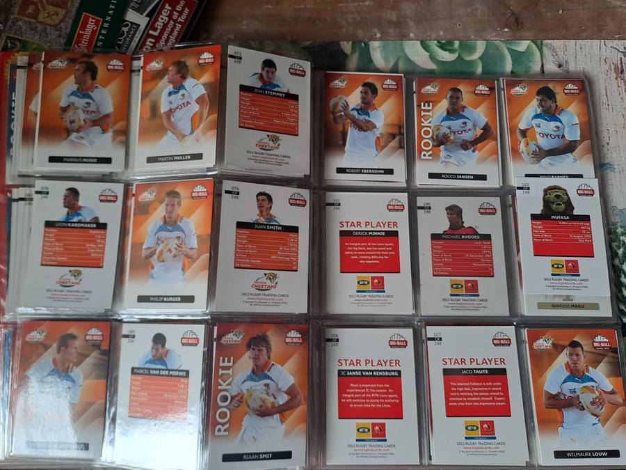 Rugby collectors' cards 2012 Big Ball Trading Cards [167 CARDS] See below for list of cards present