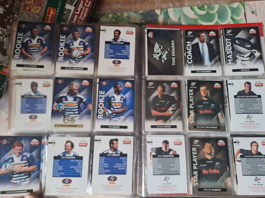 Rugby collectors' cards 2012 Big Ball Trading Cards [167 CARDS] See below for list of cards present