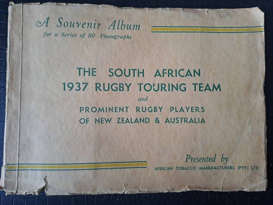 Rugby Souvenir Album. The South African 1937 Rugby Team to Australia and NZ (See below for details)