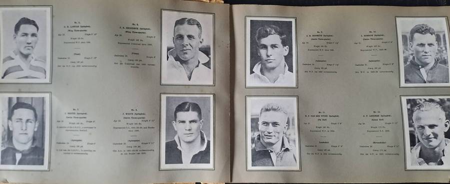 Rugby Souvenir Album. The South African 1937 Rugby Team to Australia and NZ (See below for details)