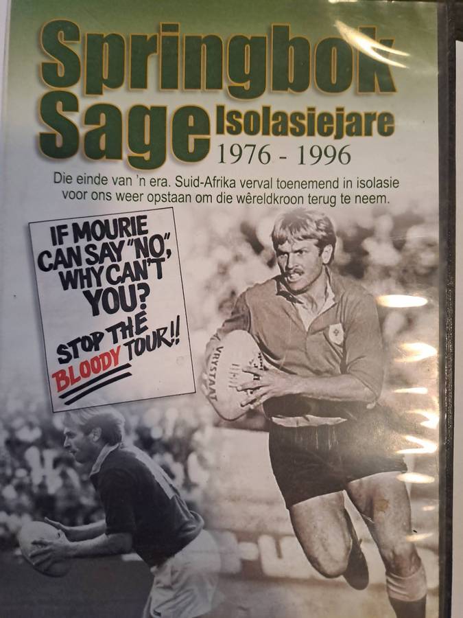 Rugby DVD  Springboksage. Die isolasiejare 1976-1996. See condition below