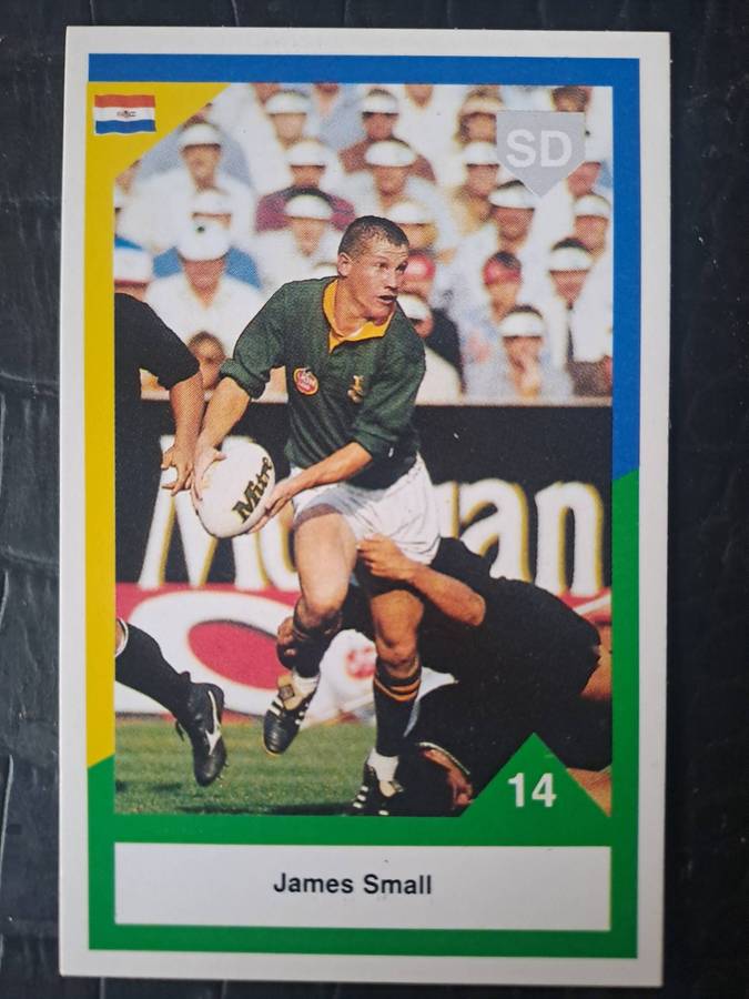 Rugby card. 1992 Sports Deck. James Small