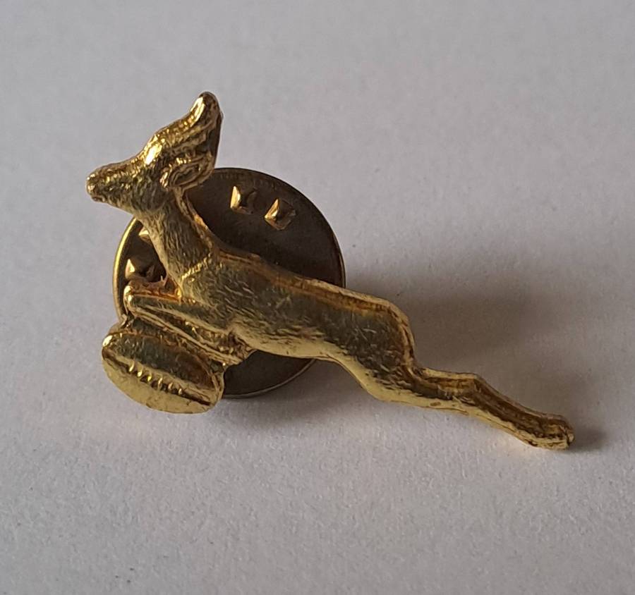 Rugby metal badge. Springboks. 1970s-1980s
