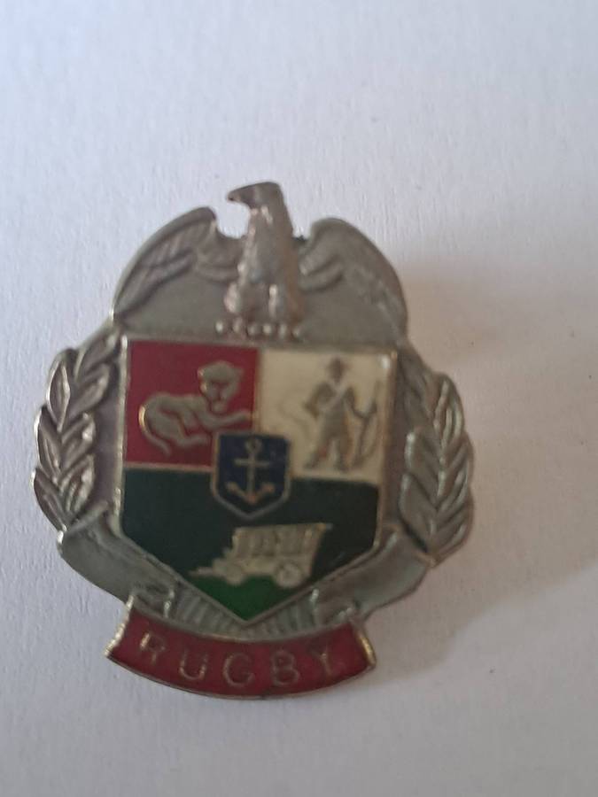 Rugby metal badge. Transvaal referees' badge