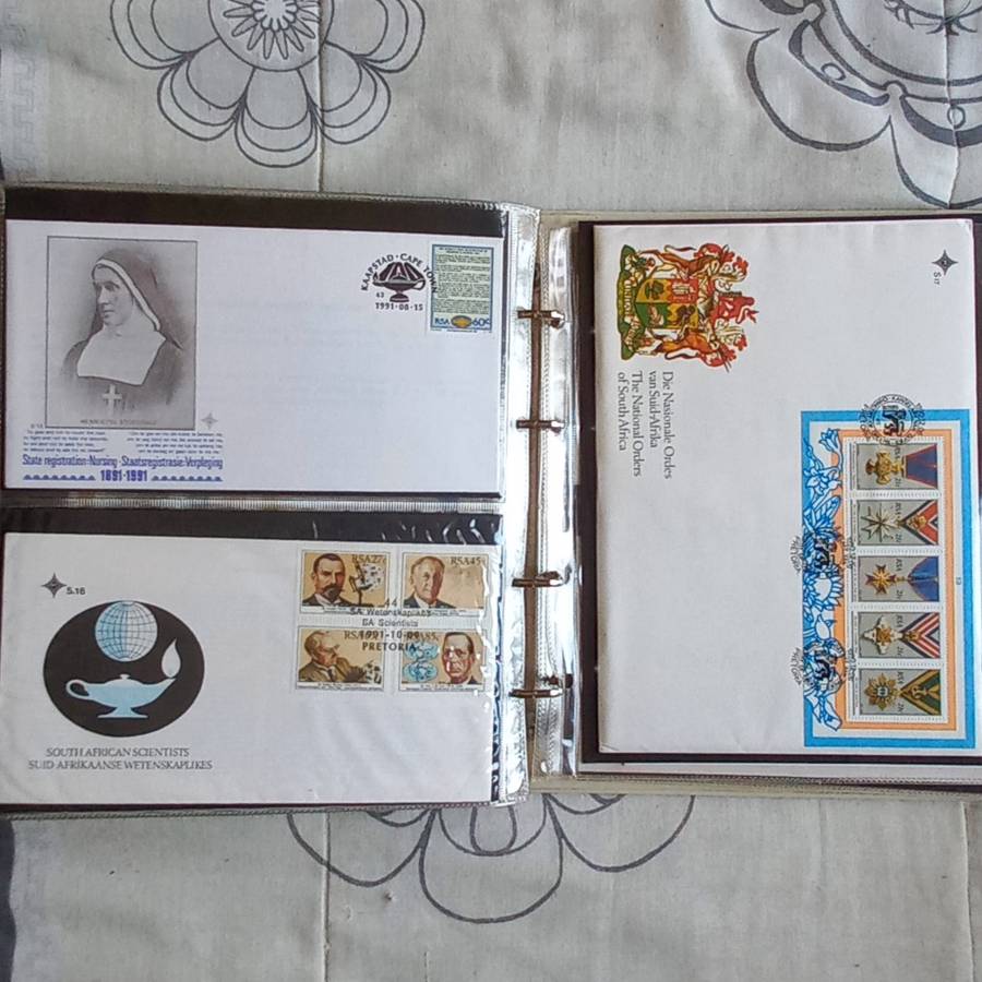FDC Album - 22 Double-sided Album Pages - Includes RSA FDC's