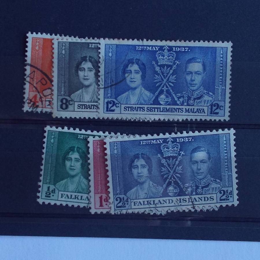 GB Colonies/Dependancies - 1937 Coronation of KGVI - 22 Sets of Singles - Unused/Used