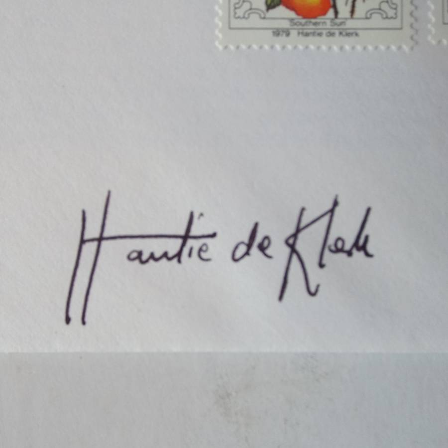 RSA - 1979 4th Rose Convention - FDC # S4 and 3.19 - Signed by Artist