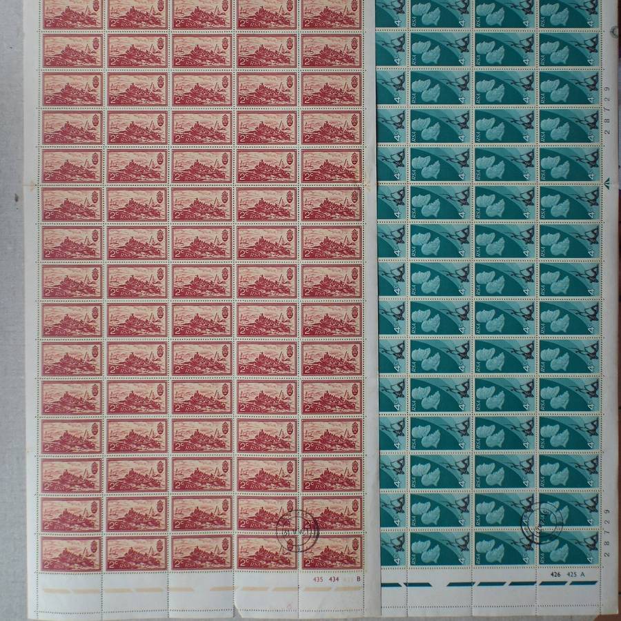 RSA - 1971 10th Anniv. of Republic - Full Set in Full Sheets of 100