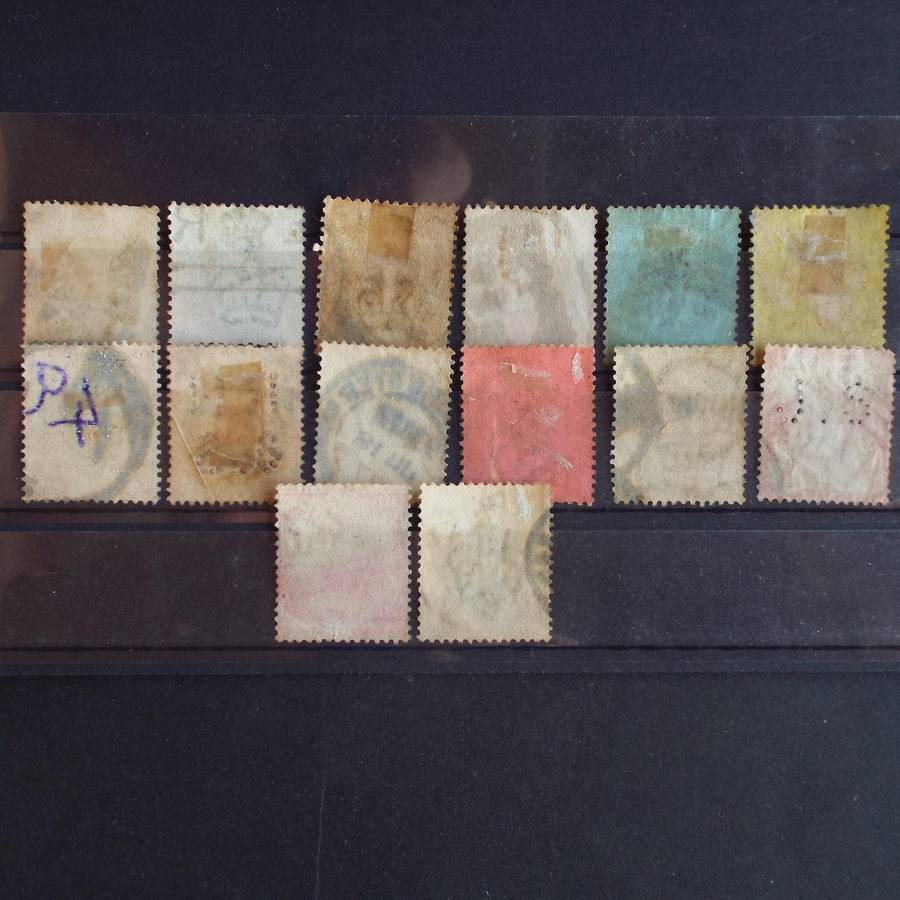 GREAT BRITAIN QV - 1887-1900 Jubilee Issue - Selection of 14 Singles - Used