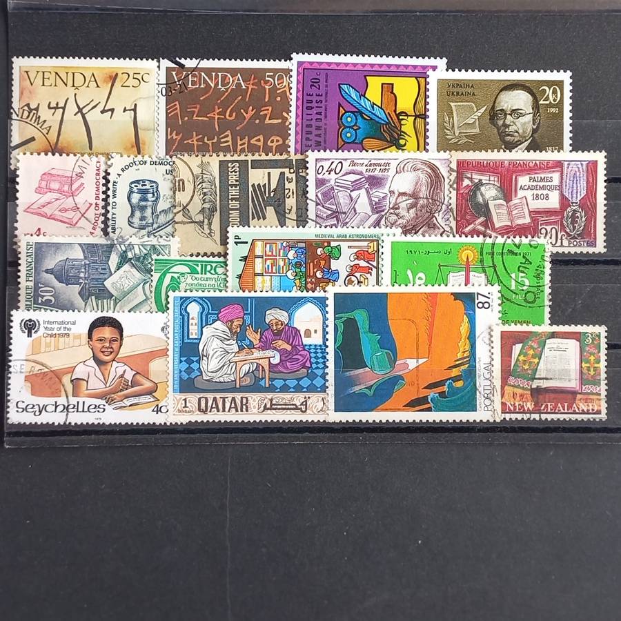Thematics - History of Writing - 17 stamps - no duplication