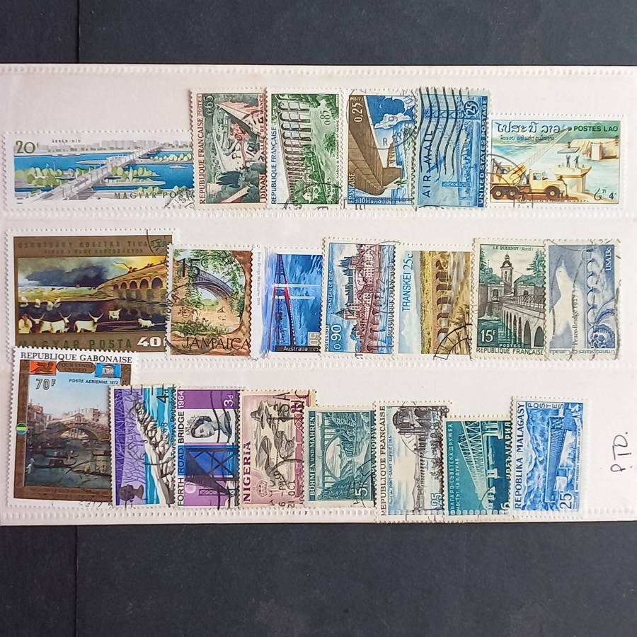 Thematics - Bridges - 29 stamps - No duplication