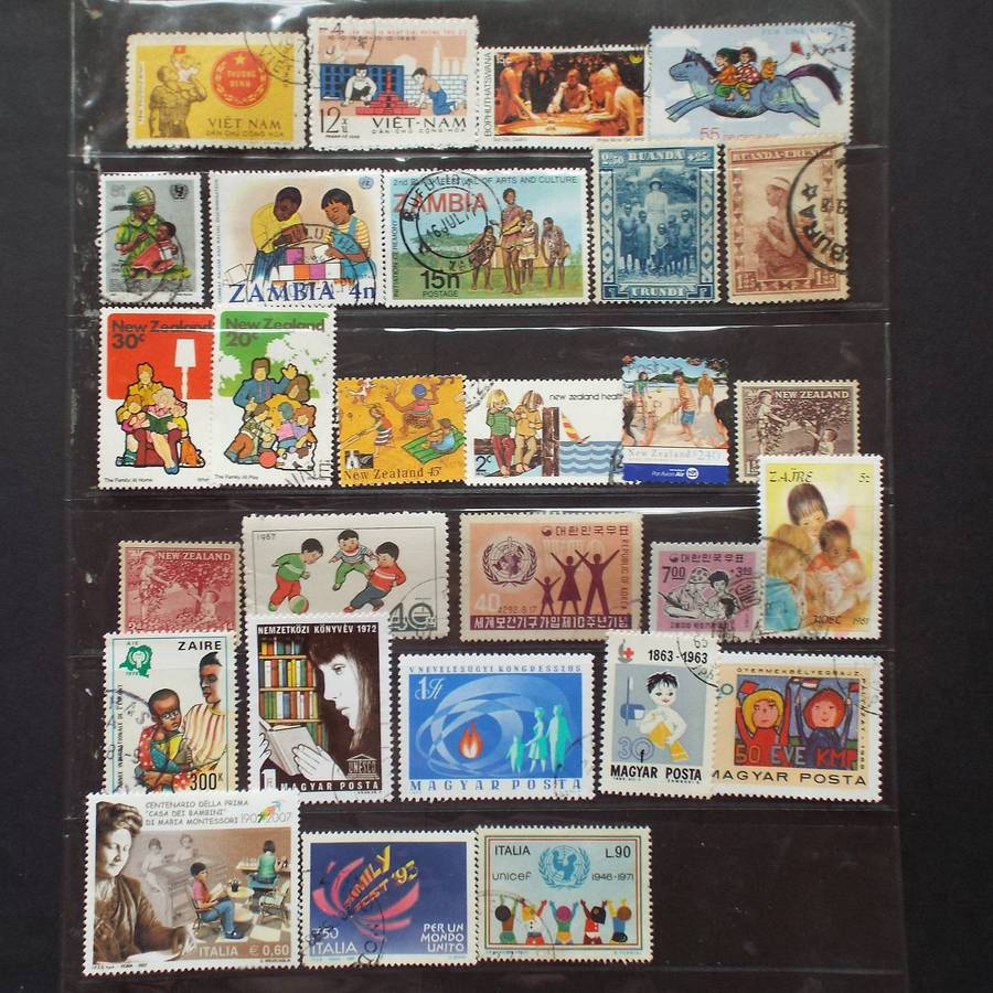 Thematics - We Are Family - 72 stamps - Mixed World - no duplication