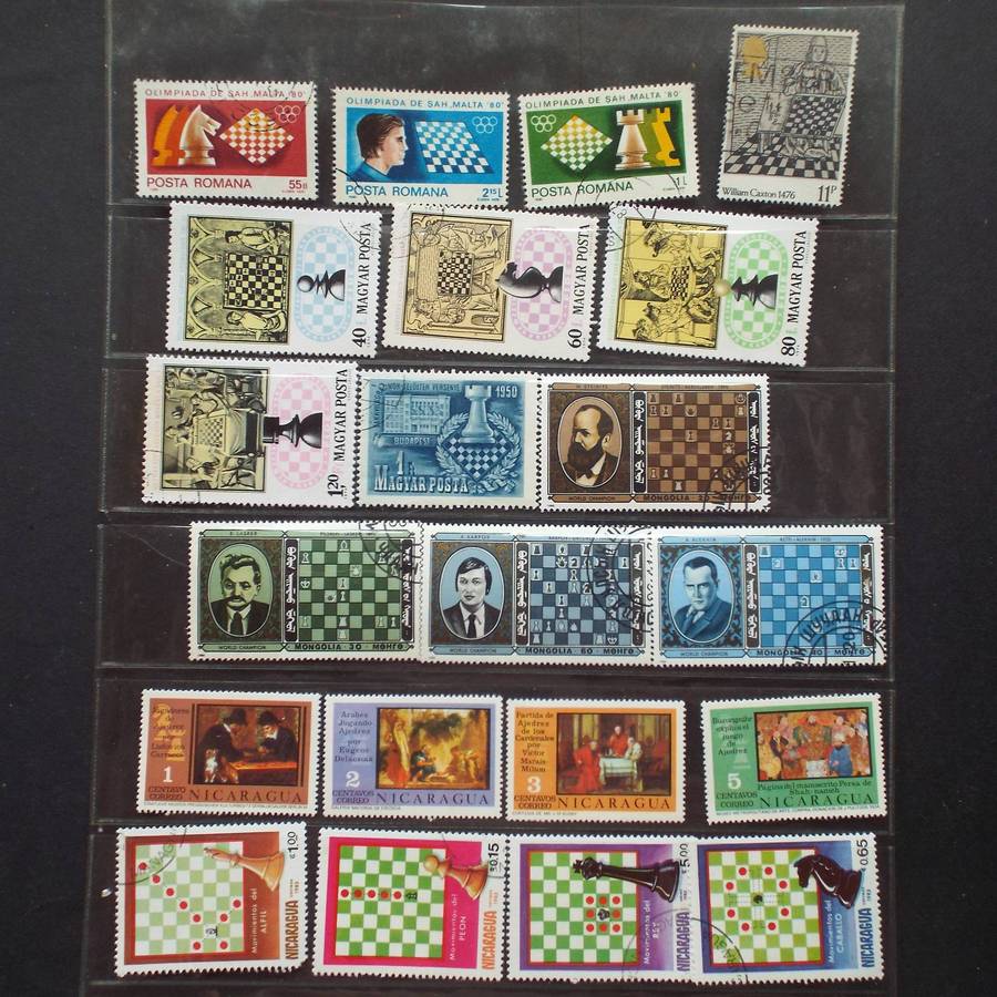 Thematics - Chess - 116 stamps - Mixed World - no duplication