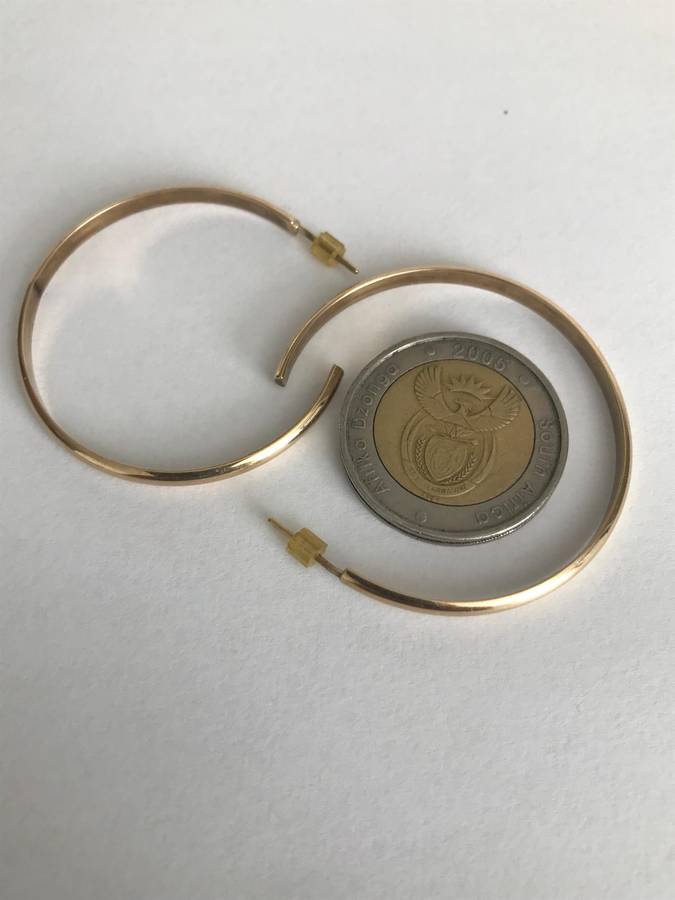 Solid 9ct Gold Hoop Earrings