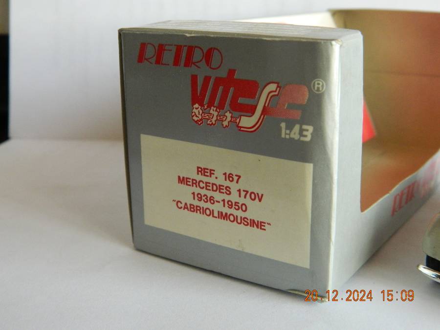 VITESSE  -   167  -  MERCEDES-BENZ  170V -  1936-1950  "CABRIOLIMOUSINE"