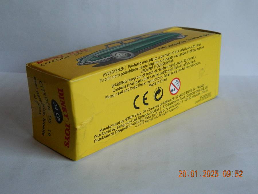 DEAGOSTINI - DINKY TOYS  -  24 CP  -  CITROEN DS 19