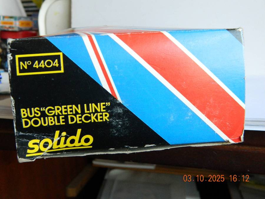 SOLIDO  TOYS  -  4402   -   LONDON BUS  -  'GREENLINE'  DOUBLE DEKKER