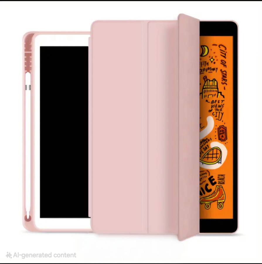 Shockproof PU Artificial Leather Smart Cover With Auto Sleep/Wake & Pen Slot For IPad 9.7 inch