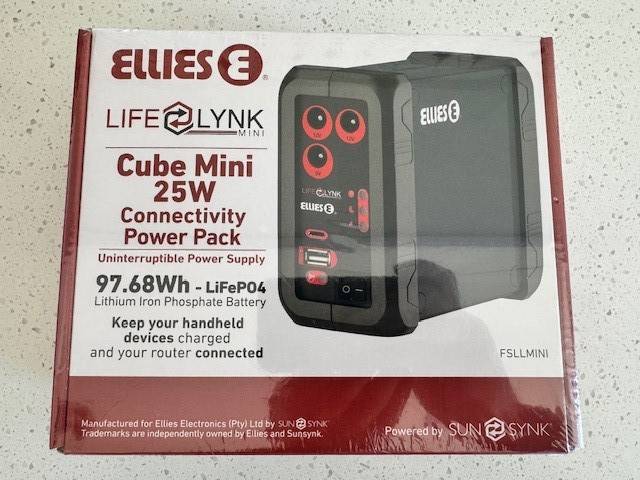 Ellies Lifelynk Mini Cube 25W 97.68Wh - LifePO4 Power Pack