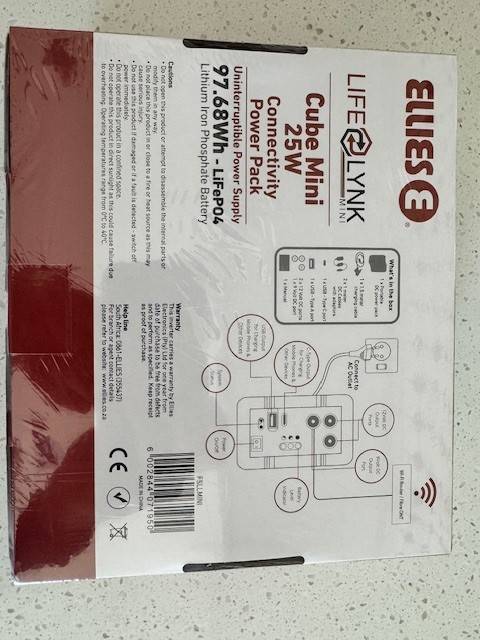 Ellies Lifelynk Mini Cube 25W 97.68Wh - LifePO4 Power Pack