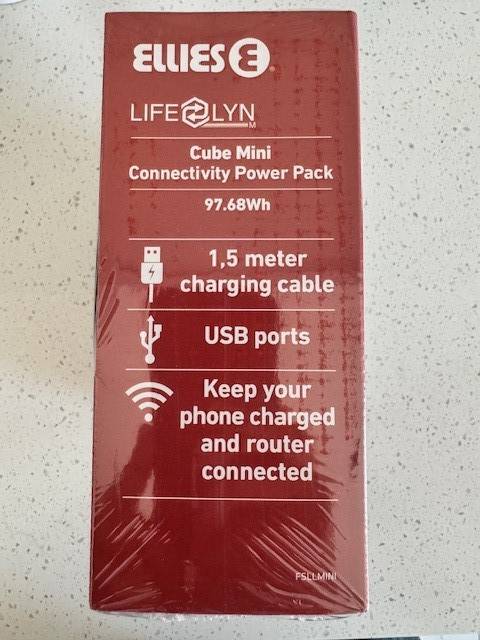 Ellies Lifelynk Mini Cube 25W 97.68Wh - LifePO4 Power Pack