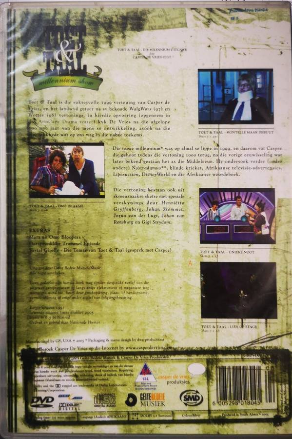 Casper De Vries - Toet & Taal (DVD)