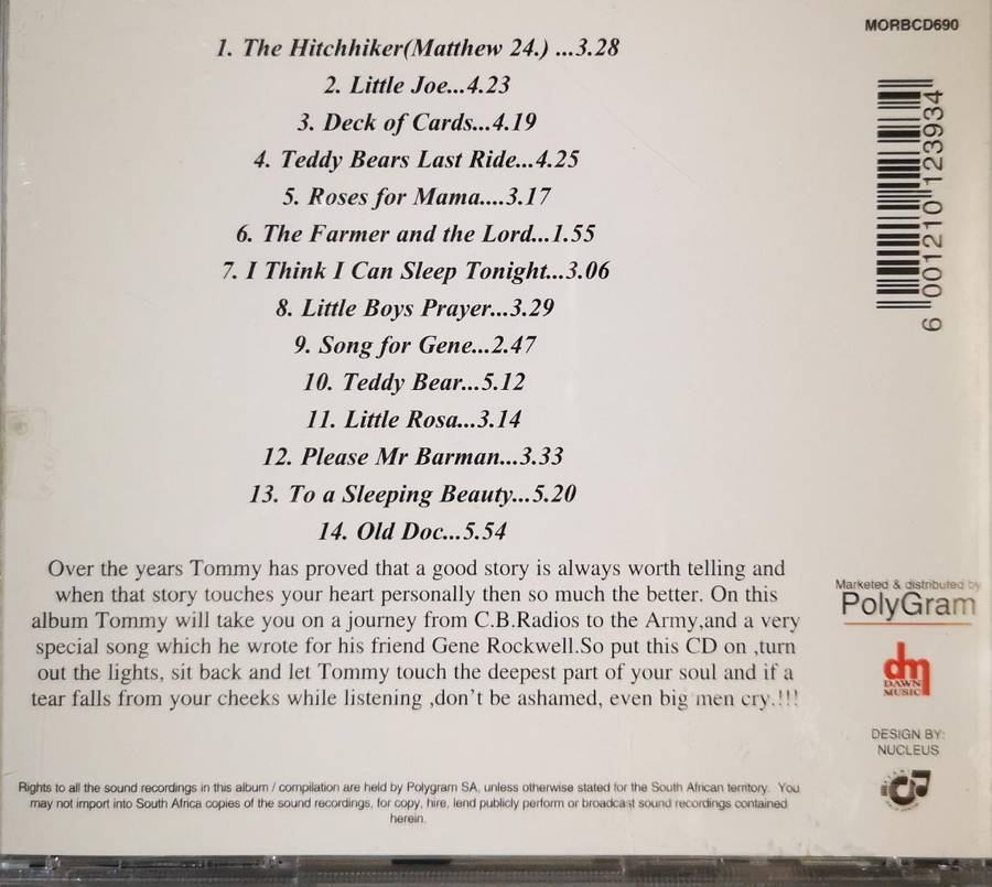 Tommy Dell - Deck Of Cards And Other Great Stories (CD)