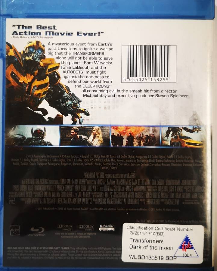 Transformers - Dark of the moon (Blu-ray)