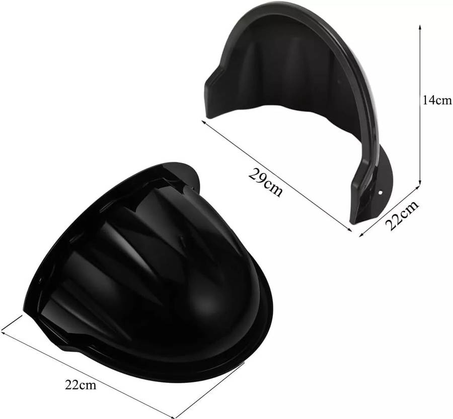 Universal Sun Rain Dust Antiglare Shield For CCTV Cameras & More (Black)